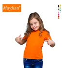 Kids Custom Kids Children's T-shirts 100% Cotton Solid Color Colorful Tee Wholesale Dropshipping