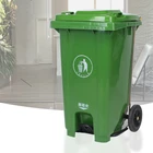 Bins Trash Cans Bin 100 Liters 26 Gallon Trash Bins For Parks Recycle Bins With Wheels