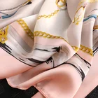Scarf Printed The New Warm Scarf Seaside Riding Sunscreen Square Scarf Fashion Decoration Retro Silk Scarf