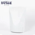 Food Pouch Sealable Matt Black White Plastic Foil Dry Food Packaging Doypack Bags 250g Stand Up Pouch