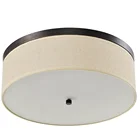 Lamp Wholesale 16W Energy Saving Flush Mounted Creme Fabric Stylish Soft Design Round Ceiling Lamp UL ETL Listed