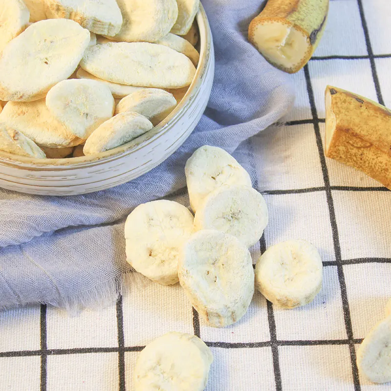 Wholesale Price Freeze Dried Banana Slice Snacks Vacuum Freeze Dried Banana Chips supplier