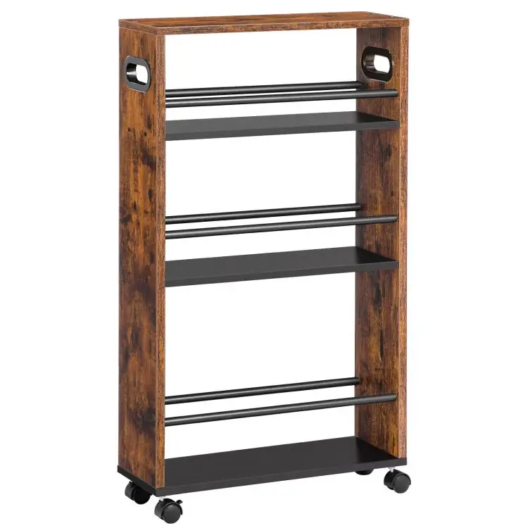 Wholesale Narrow Kitchen Storage Cart, Skinny Rolling Utility Cart, Slim Serving Bar Storage Cart, Slimline Utility Cart