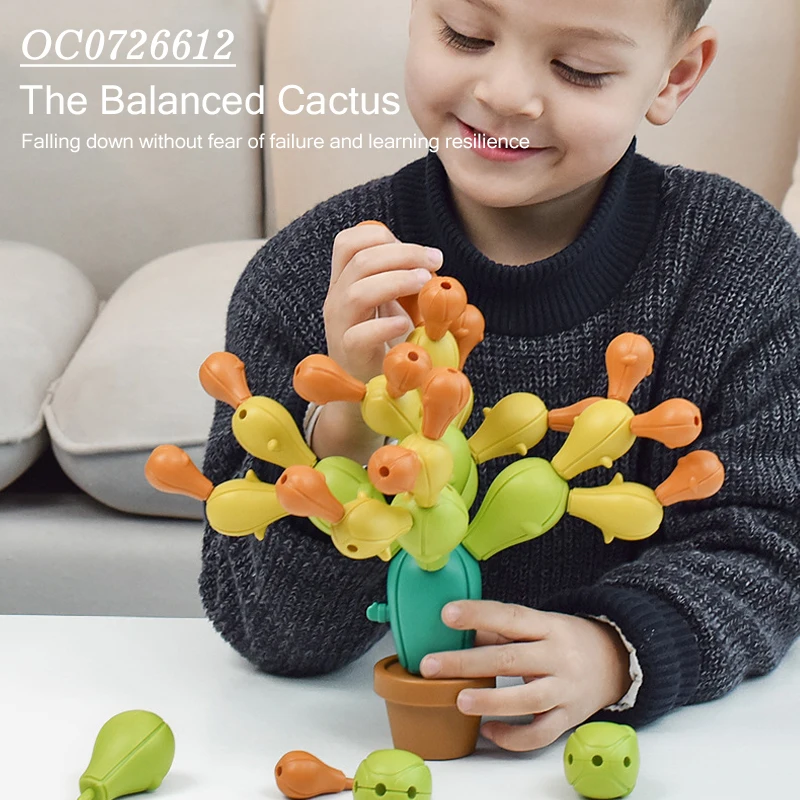 Infant baby stacking toys cactus sensory montessori toys educational sets