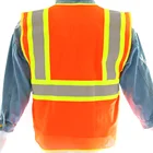 High Visibility Vest Custom Logo High Visibility Safety Vest For Led Man Reflective Vest