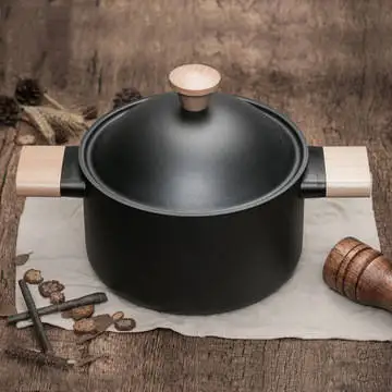 Non Stick Cookware Customized Kitchen Wholesale Luxury Iron Pan Pot Non-stick Frying Pan Stock Pot Cookware 3 Pcs Set