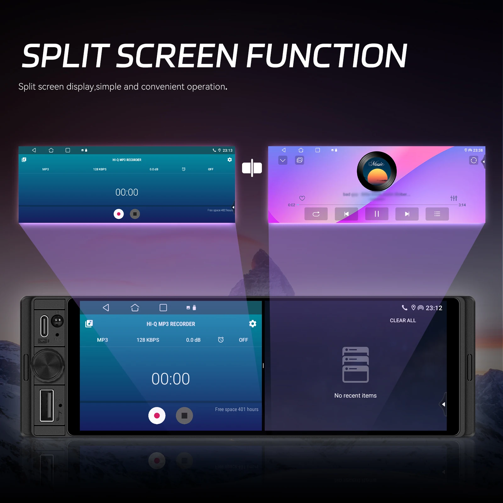 android auto gps wifi dsp bt incell screen stereo a4503-8