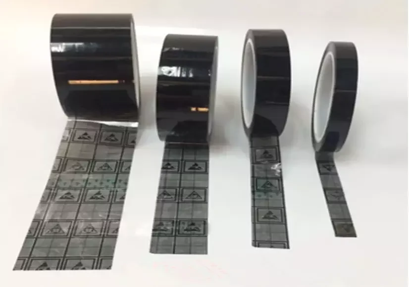 U Antistatic Grid Black Tape Anti Static Adhesive Tape For Electronic