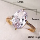 Rings Hainon Wedding Rings For Women Oval Zircon Fashion Women Big Stone Wedding Jewelry Rings