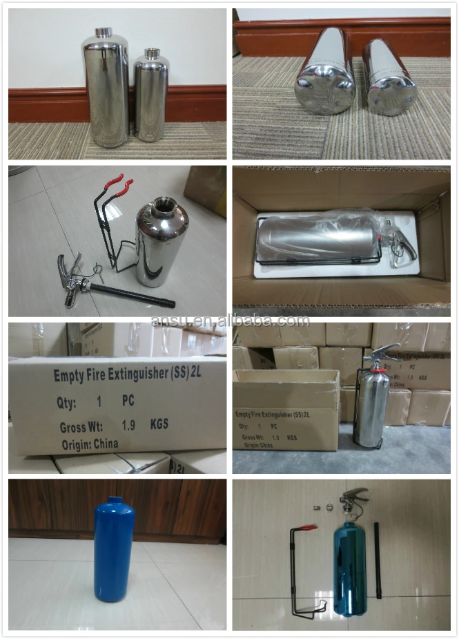 Stainless Steel Sus Empty Fire Extinguisher With Fire Hose Fire