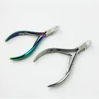Nail Nippers Customize High Quality Rainbow 4Cr13 Stainless Steel Cutical Nail Nippers Professional