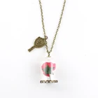 Necklace Wholesale Dry Rose Flower Necklace Creative Glass Bottle Pendant Necklace