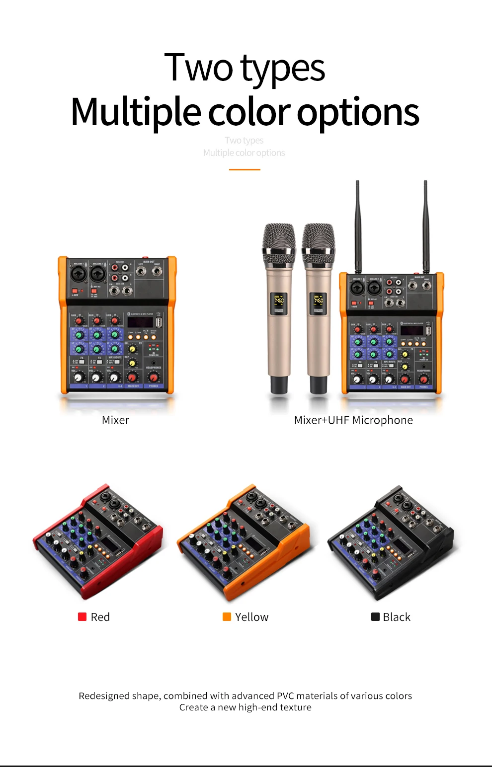Console de Mixage Audio à 4 Canaux, Bluetooth, Mini Dj-0