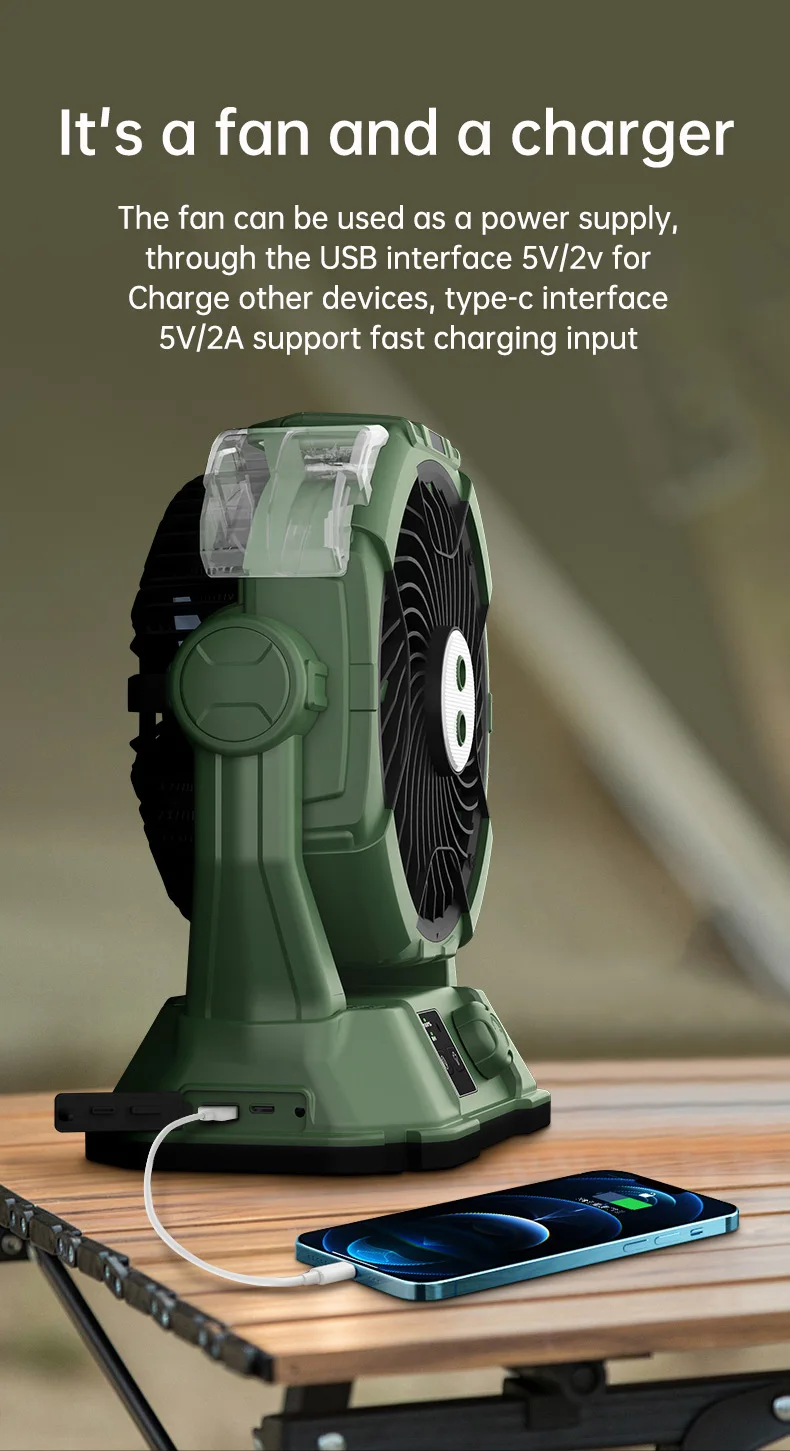 Rechargeable Fan, Portable, LED - detail 8