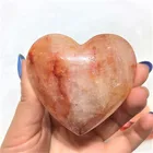 Wholesale Gemstone Wholesale High Quality Reiki Gemstone Crystal Craft Natural Red Hematoid Quartz Crystal Heart