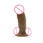 New Arrival Gagu 19cm Huge Flesh Realistic Dual Density Silicone Dildo Sex Toy For Women