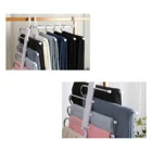 Hook Hanger Hanger Hook 2 Hook Cloths Hanger Storage White 5 Layer Retractable Pants Hanger