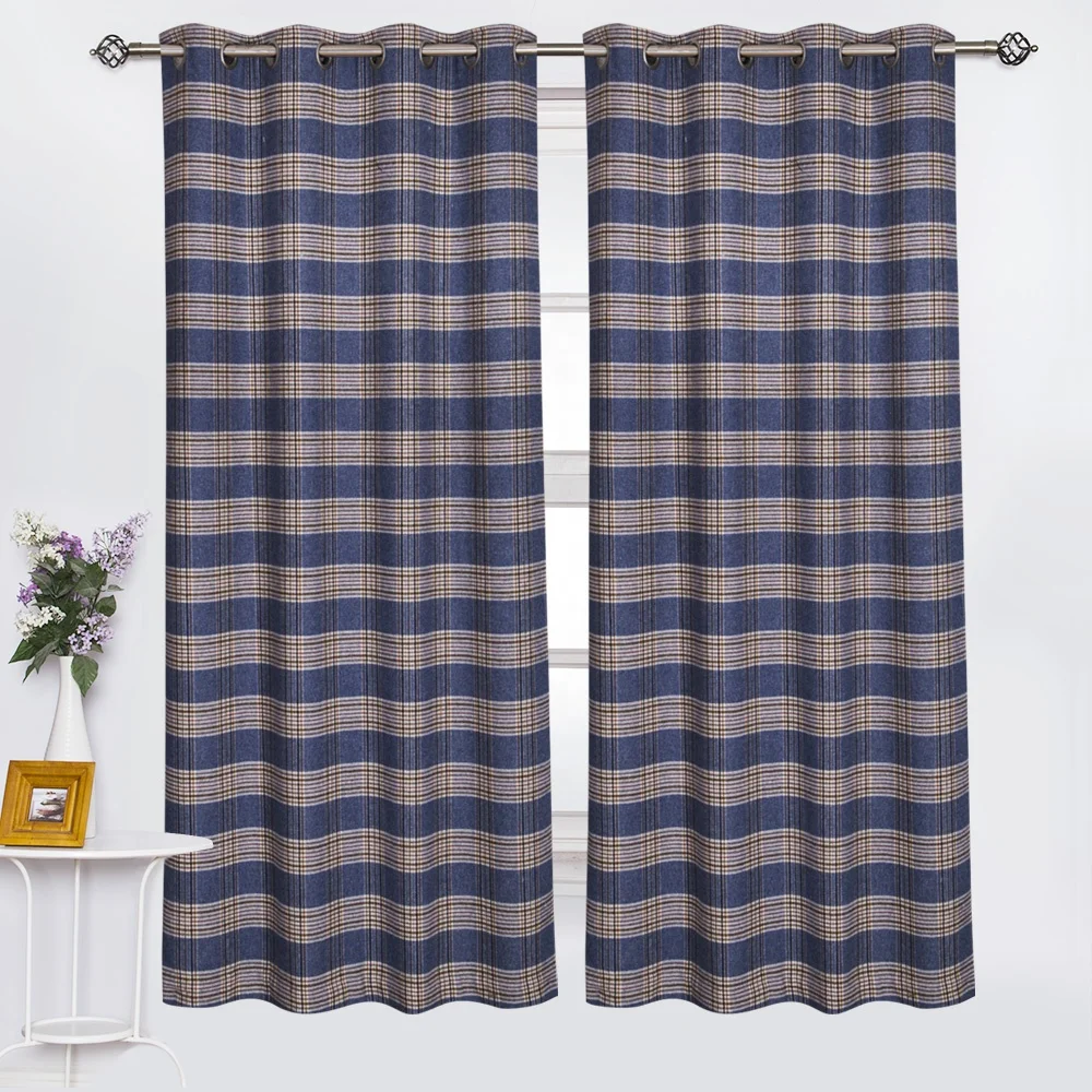 Luxury European style striped blackout curtain fancy drapes