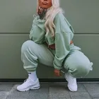 Wholesale Women's Draw String Loose Pants Suit Sweatshirts Suit Jogger Pants 2 Piece Set Womens Tracksuits