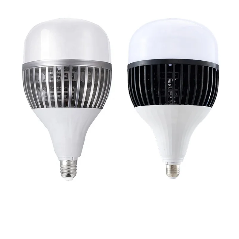 High power Workshop Factory Led bulb fin Aluminum radiator Street Garden light 50W100w150w200W E27 E40 High power Led bulb