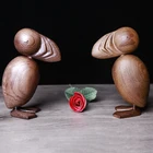 Handicrafts Modern Wooden Handicrafts Designed Carving Solid Wood Bird For Sale