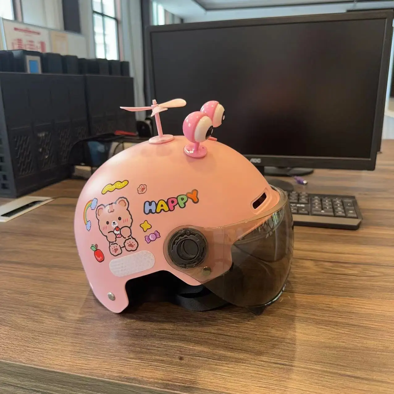 New Cute Trendy ABS Half Helmet for Kids Baby Toddler Boys & Girls Light Safety for Electric Vehicle & Motorcycle Use