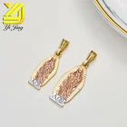 Jewelry YJ Jewelry The Virgin Mary In Europe And The Religious Tricolored 18K Pendant 6