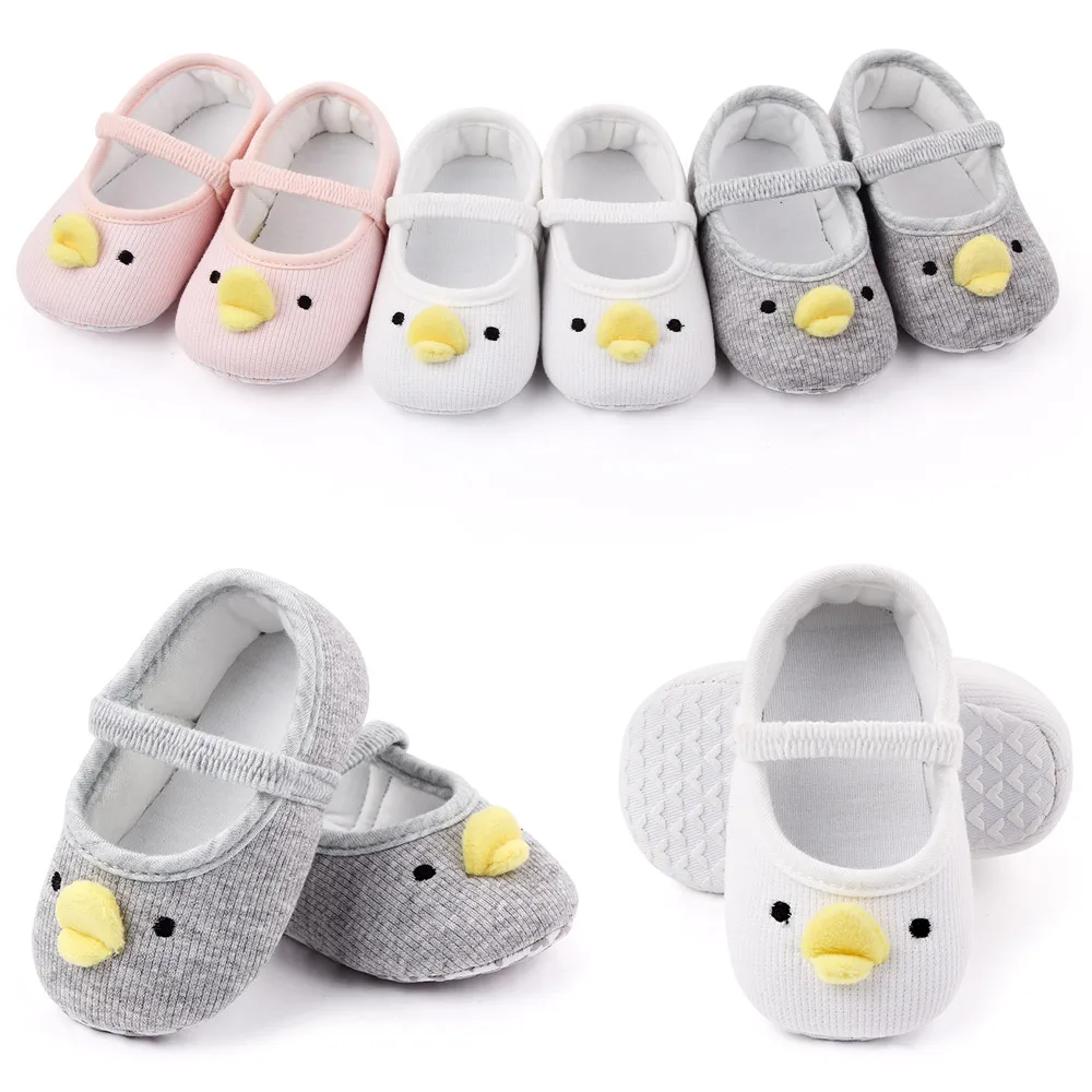 New Baby Solid Color Elastic Cute Cartoon Duck Soft Soled Comfortable Infants Toddler Shoes factory