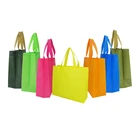 Colorful Bag Shopping Grocery Customised Colorful Shopping Pp Non Woven Cloth Eco Bag Grocery