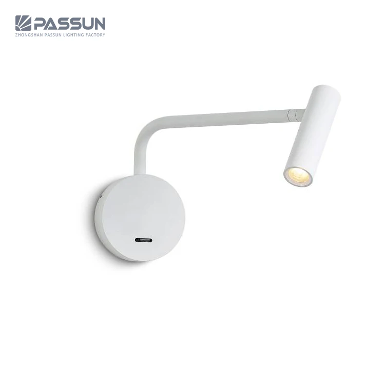 modern design gooseneck wall mounted led reading wall lights with switch