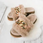 Furry Slippers 2021 New Arrivals Luxurious Fashion Furry Designer Women Fur Slipper