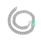 Bangle BAROLI Rose Gold Plated Bangle Multicolor Cubic Zirconia Tennis Bracelet