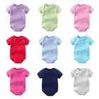 Bodysuit Baby Girl Cotton Single Jersey Outdoor Wear Boy Girl Rompers Summer Short Sleeve Bodysuit Baby