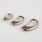 Silver Silver Color Stainless Steel Lobster Clasp Hook End Clasps Connectors For Leather Bracelet DIY Jewelry Making