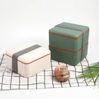 Cille 1.76L Double Layer Biodegradable Plastic Bento Box 100% Compostable Eco-Friendly Food Container Lunch Box For Kids