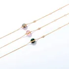 Bracelet Labradorite Casual Jewelry Labradorite/quartz/malachite Simple Gemstone Bracelet In 925 Silver