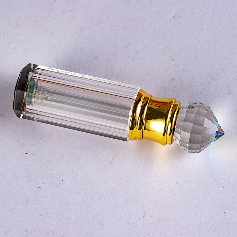 product cheap wholesale replaceable bottle cap customizable glass empty bottle 3ml small convenient crystal perfume bottle-5
