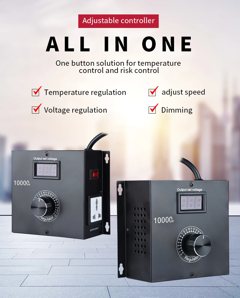 Scr Voltage Regulator Fan, 10000w, AC110v, 220v - detail 4