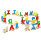 Toys Baby Early Learning Toys Wooden Alphabet Train