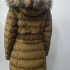 Fur Collar Coat Mandarin Collar New Style Fur Collar Slim Women's Cotton-padded Coat With Fur Trim And Belt
