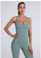 2023 New arrival women solid color yoga set with seamless lulu lemon leggings
