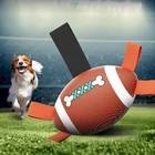 Kinyu OEM Wholesale Pet Supplies Water Resisitant Interactive Tossing Fetching Durable Dog Rugby Ball Dog Football Toy