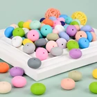 Beads New Products Mixed Color Bulk 19mm Abacus Silicone Beads Loose