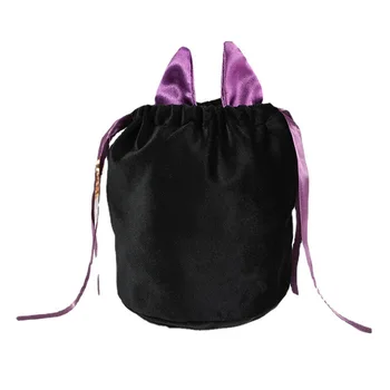 Hot Selling Halloween Decorative Party Tote Bag Kids Gift Halloween Candy Bag Velvet Bag
