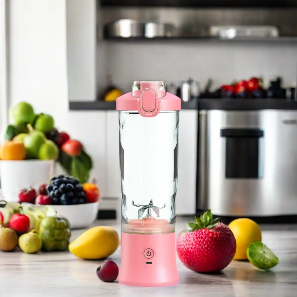New 600ml Portable USB Mini Smoothie Blender Rechargeable Fruit & Vegetable Tools for Home Kitchen Accessories Juice Blender