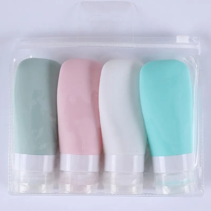 Silicone Portable Travel Bottles, Leak Proof Squeezable Silicone Tubes Travel Size Toiletries Containers, Travel Accessories