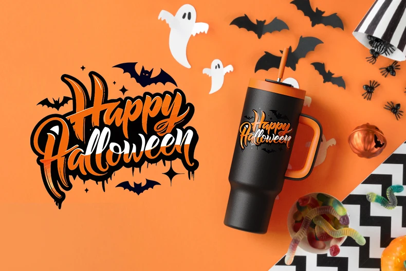 Gifts Stainless Steel Halloween 40oz Tumbler Kids Halloween Car Cup for Happy Halloween supplier