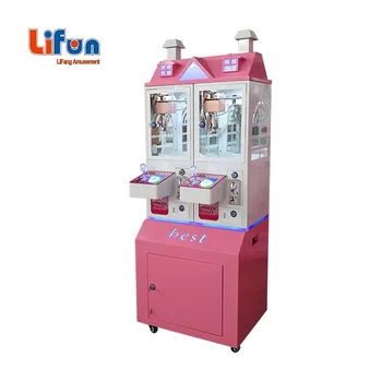 Cheap Small Stacker Arcade 2 Player Chocolate Candy Toy Prize Crane Game Mini Claw Machine For Singapore