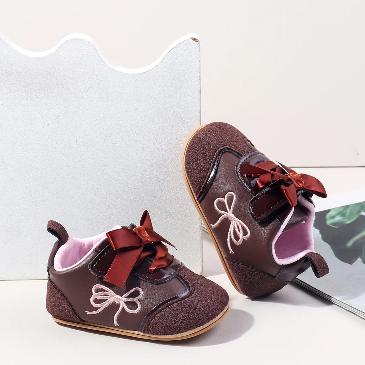 New Designs Hook&loop Design Anti-slip Soft Tpr Outsole Baby Girl Shoes Casual Sport Toddler Shoes factory