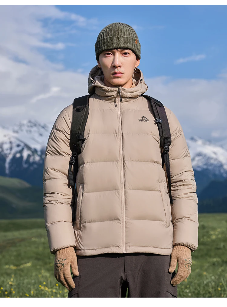 Pelliot 800 Filling Down Jackets 2023 F/W Outdoor Windproof Warm Mountaineering 95% Goose Down Jacket